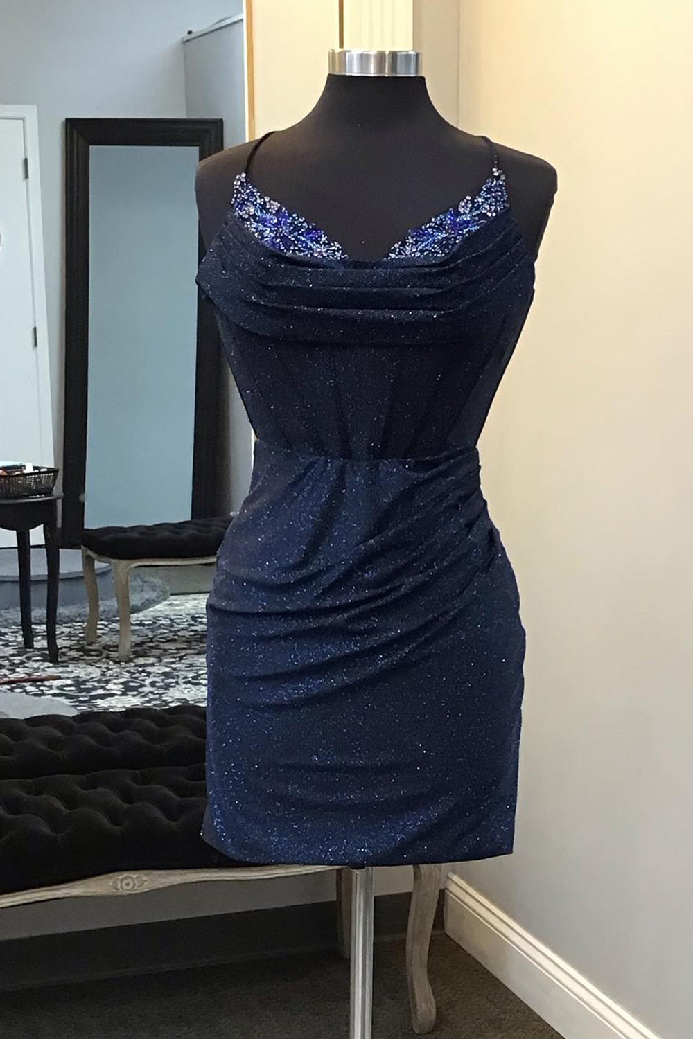 Cecily |Sheath Jersey Homecoming Dress with Beading - Homecoming Dress - DYAVOR®