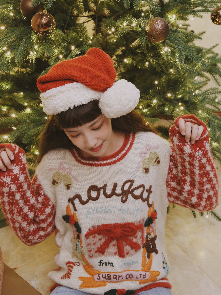 80s Vintage Gingerbread Man Sweater Cozy Pullover with Festive Vibes Gift for Her Gift for Christmas New Year - - DYAVOR®