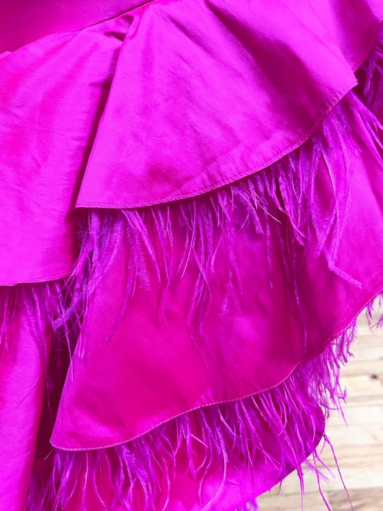 Fuchsia A Line V Neck Irregular Long Prom Dress - Prom Dress - DYAVOR®