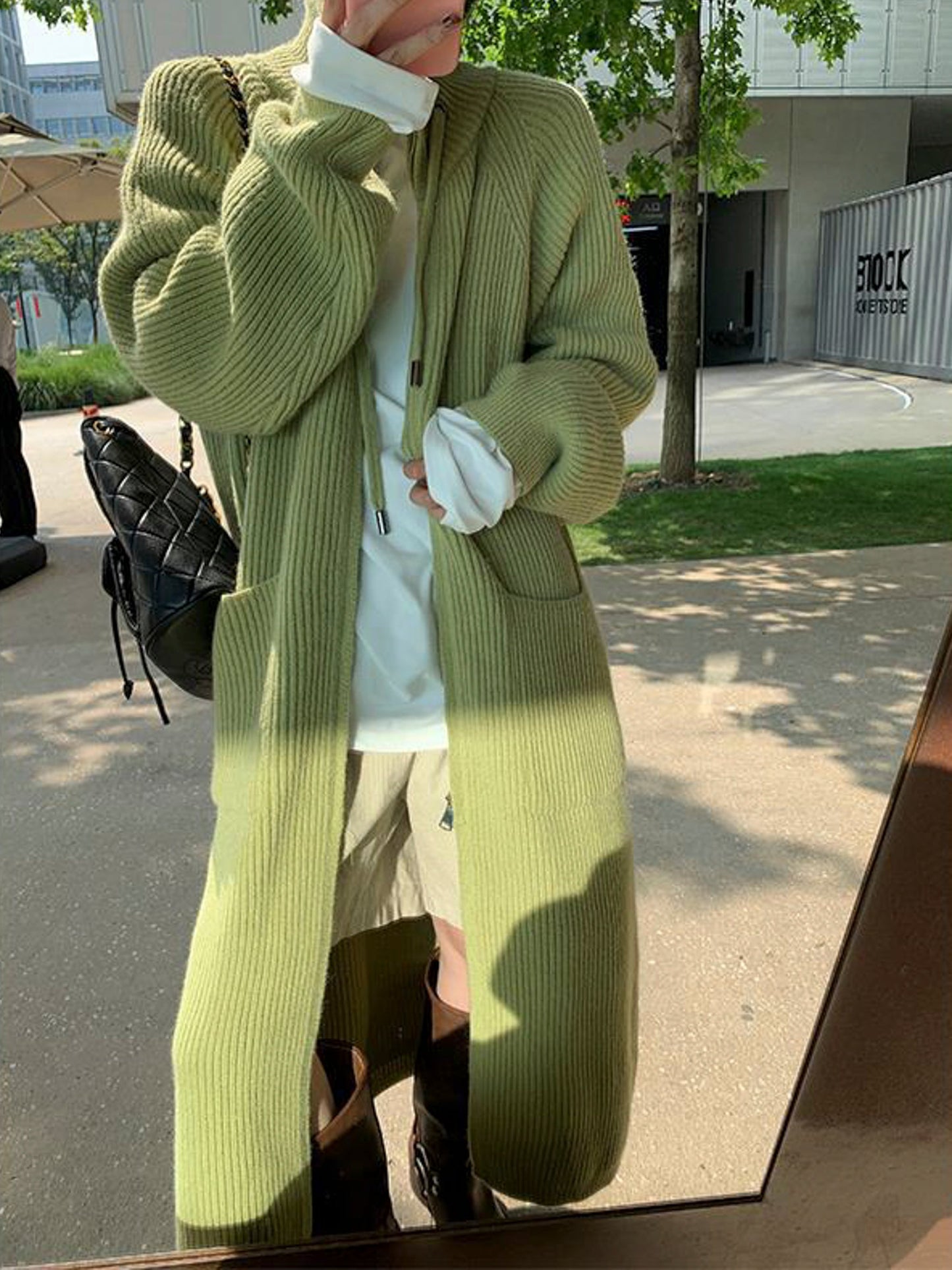 2023 Thickened Stand Collar Zip-Up Knit Cardigan: Long and Relaxed Women's Fashion Sweater Jacket for Cozy Fall-Winter Style - - DYAVOR®