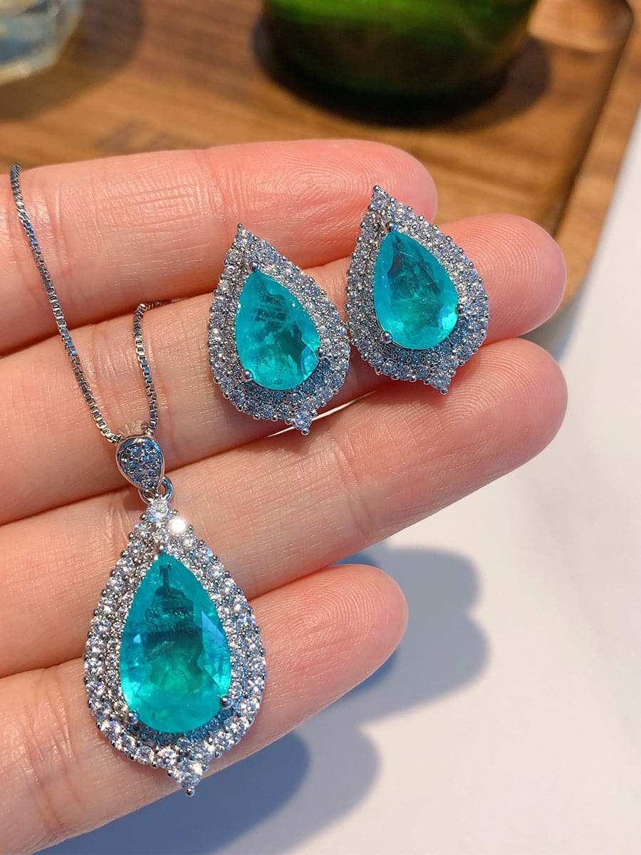 Costume Jewelry Necklace Earrings Set MSE033110 - Apparel & Accessories - DYAVOR®