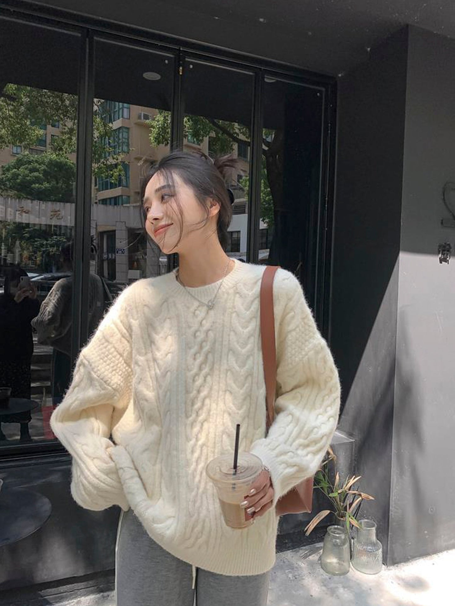 Vintage Twisted Knit Sweater: 2023 New Arrival Loose-Fit Retro Women's Sweater for Cozy Fall-Winter Outerwear - - DYAVOR®