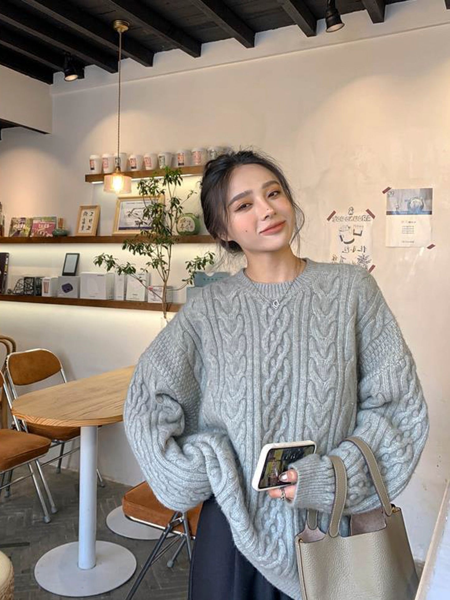 Vintage Twisted Knit Sweater: 2023 New Arrival Loose-Fit Retro Women's Sweater for Cozy Fall-Winter Outerwear - - DYAVOR®