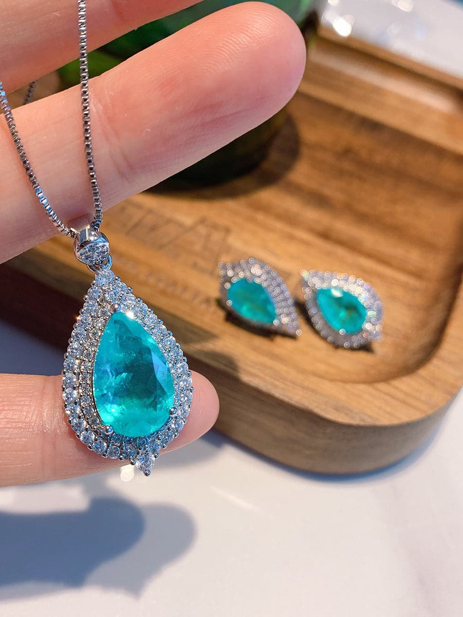 Costume Jewelry Necklace Earrings Set MSE033110 - Apparel & Accessories - DYAVOR®