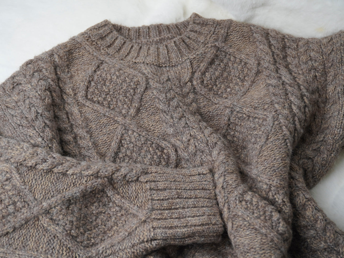 Hand-Knitted Cozy Loose Mohair Sweater for Women Leisurewear Oversized Distressed Knit Sweater Alpaca Pullover Gift for Her Christmas Gift - - DYAVOR®
