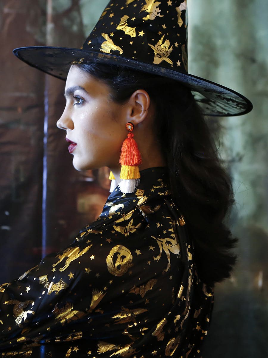 Halloween Boho Tassel Earrings MSE00169 - Earrings - DYAVOR®