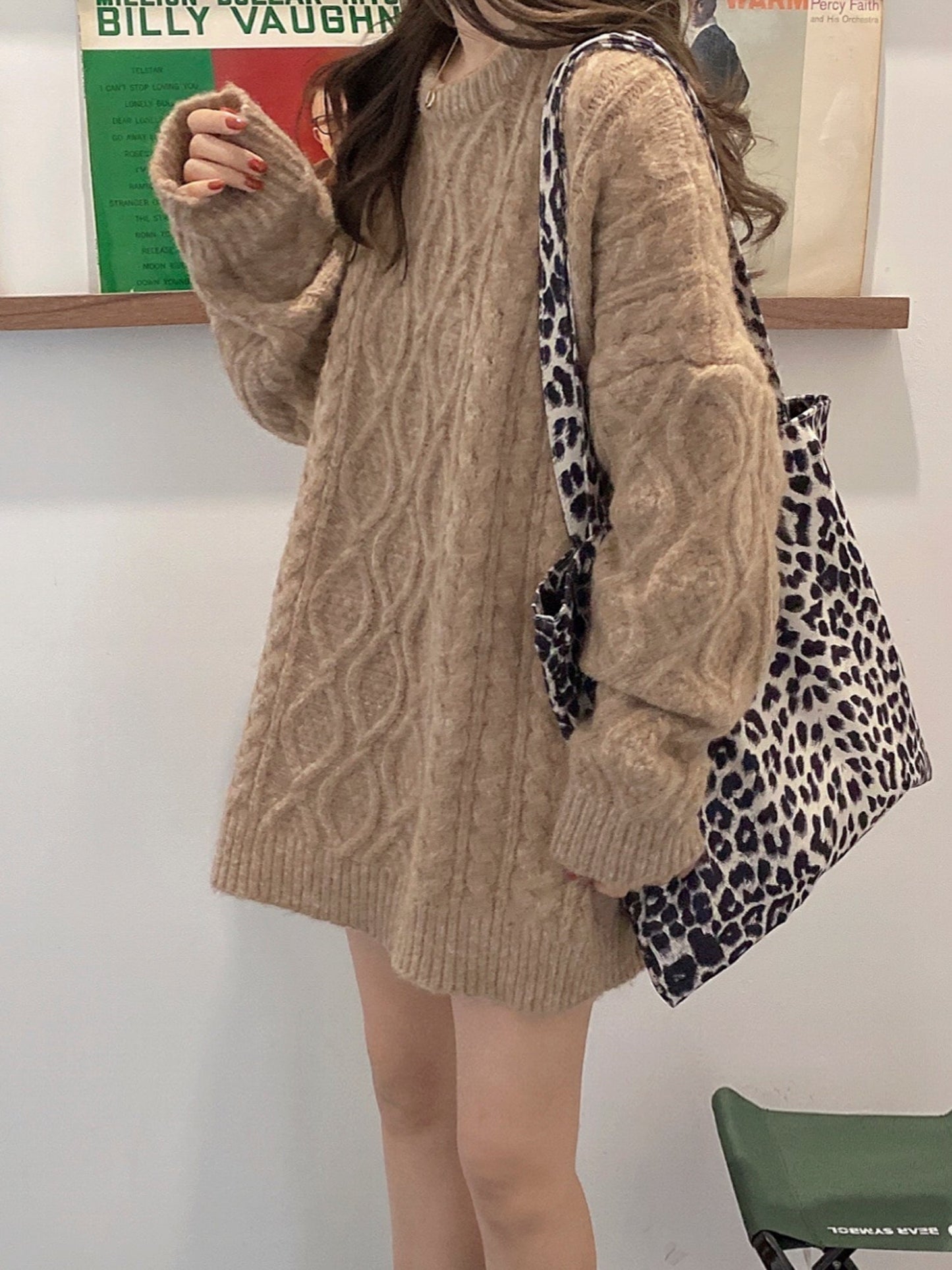 Chunky Cable Knit Sweater for Women - White, Thick and Cozy, Perfect for Winter Outerwear Gift for Her Christmas Gift - - DYAVOR®