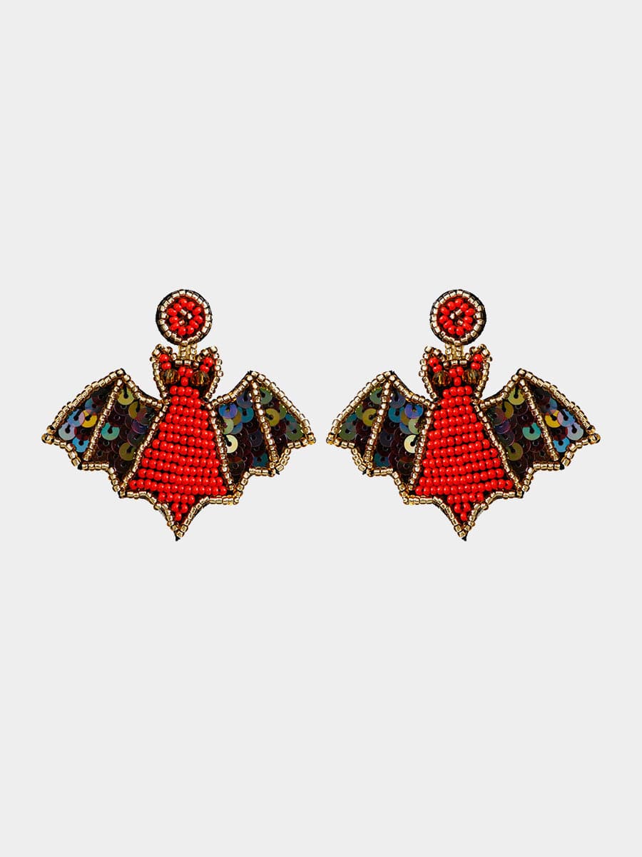 Creative Bat Halloween Earrings MSE00157 - Earrings - DYAVOR®