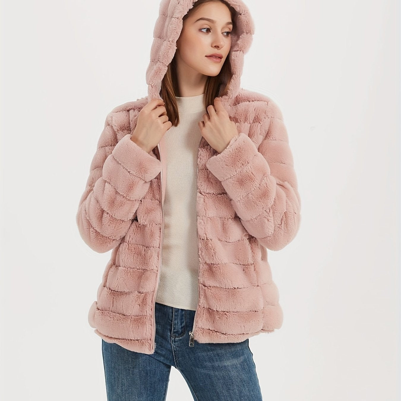 Elise | Stylish solid color teddy coat - 07/112024 1 - DYAVOR®