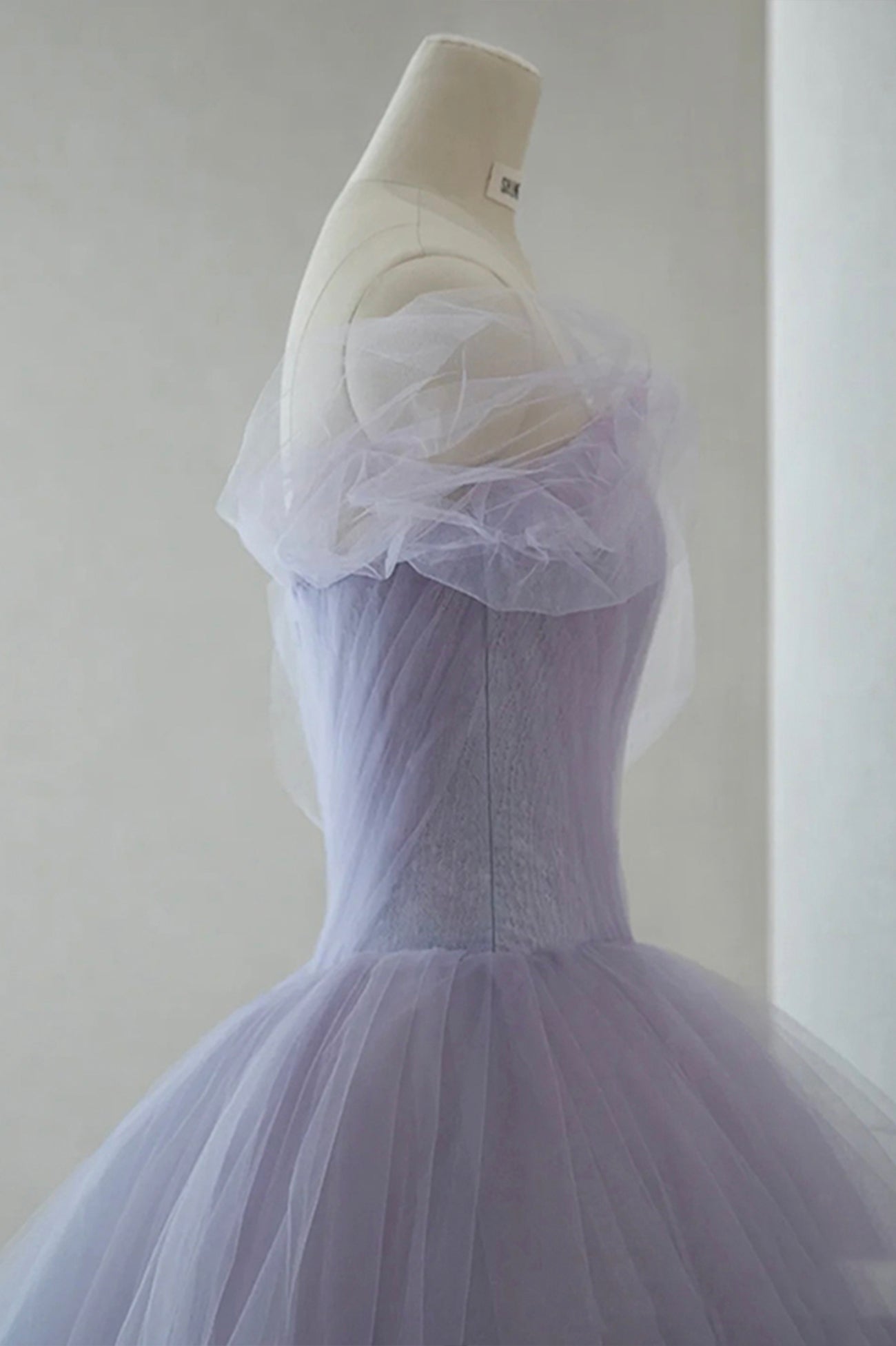 Kenna | Purple Tulle Short A-Line Prom Dress Cute Off the Shoulder Party Dress - Prom Dress - DYAVOR®