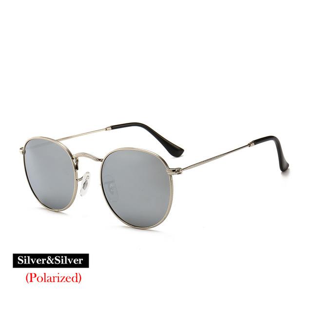 100% Polarized Unisex Round Alloy Frame Photochromic Designer Sunglasses - Unisex Sunglasses - DYAVOR®