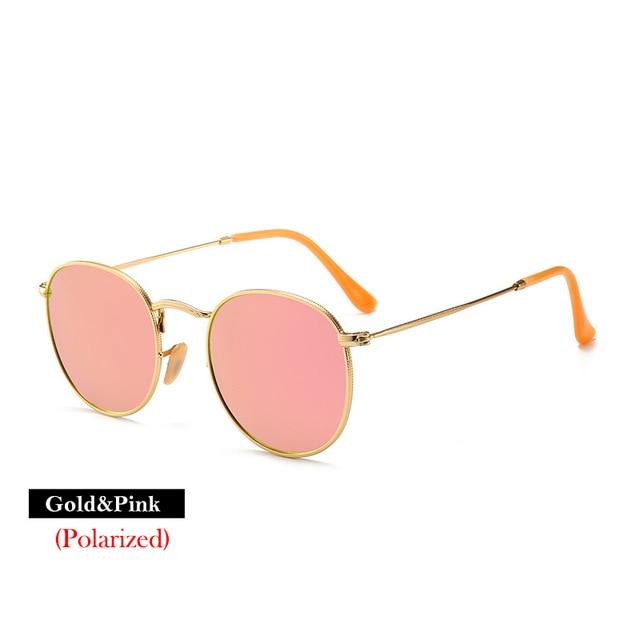 100% Polarized Unisex Round Alloy Frame Photochromic Designer Sunglasses - Unisex Sunglasses - DYAVOR®