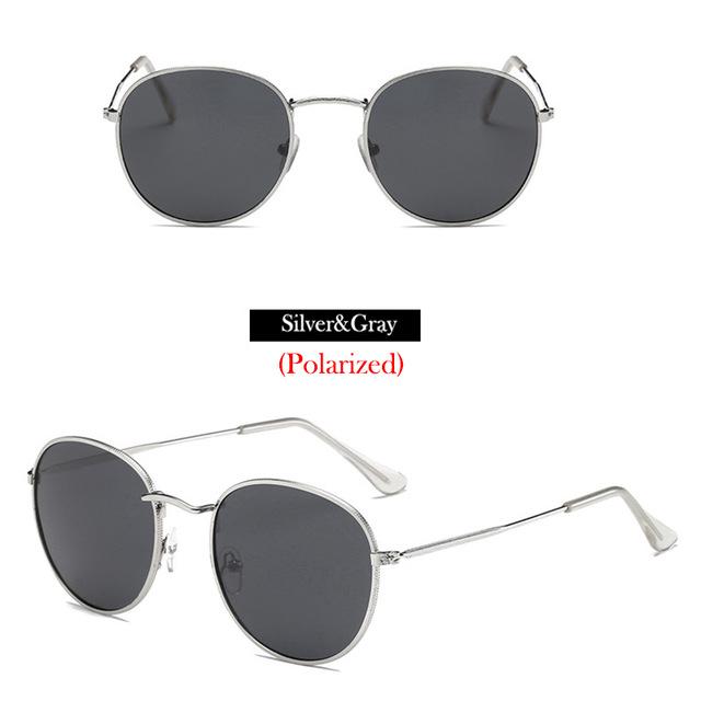 100% Polarized Unisex Round Alloy Frame Photochromic Designer Sunglasses - Unisex Sunglasses - DYAVOR®