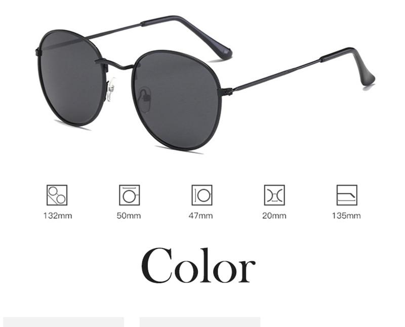 100% Polarized Unisex Round Alloy Frame Photochromic Designer Sunglasses - Unisex Sunglasses - DYAVOR®