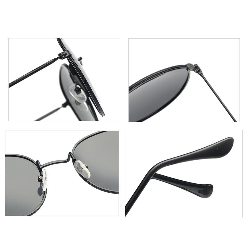 100% Polarized Unisex Round Alloy Frame Photochromic Designer Sunglasses - Unisex Sunglasses - DYAVOR®