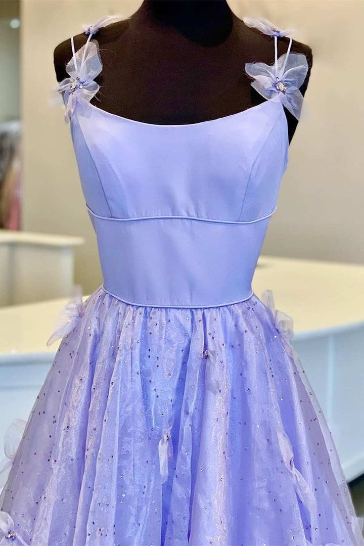 Sarahi |A Line Spaghetti Straps Organza Prom Dress - Prom Dress - DYAVOR®
