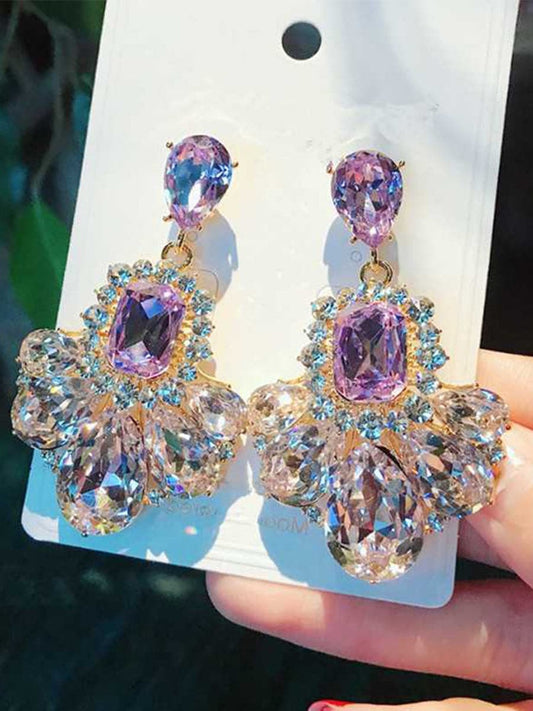 925 Silver Gemstone Amethyst Earrings MSE100701 - Earrings - DYAVOR®