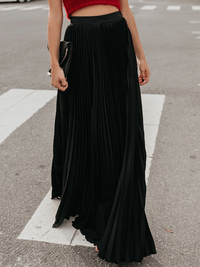 Boho Elastic Waist Pleated Skirts - Skirts - DYAVOR®