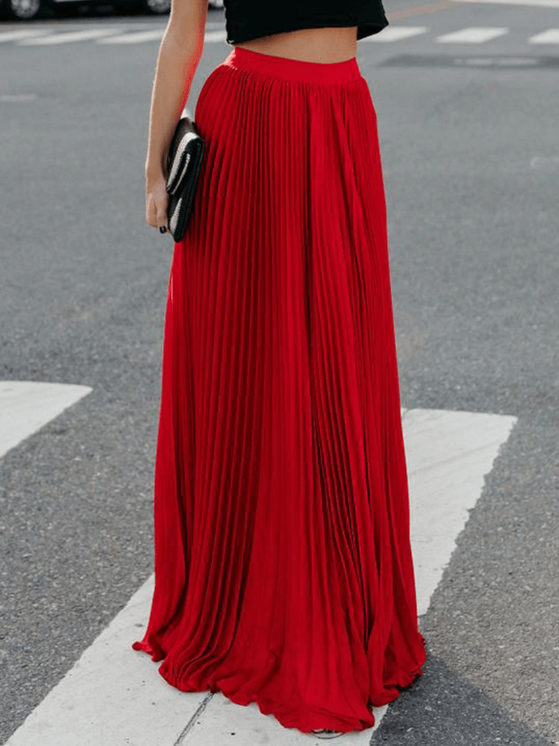 Boho Elastic Waist Pleated Skirts - Skirts - DYAVOR®