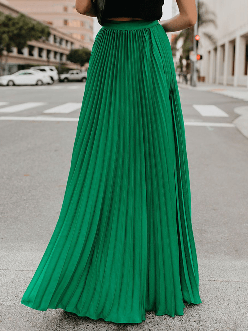 Boho Elastic Waist Pleated Skirts - Skirts - DYAVOR®