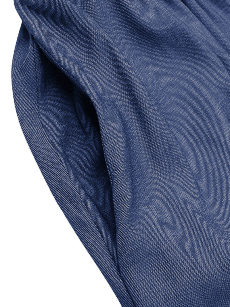 Women Pure Color Elastic Waist Simple Swing Skirts with Pocket - Skirts - DYAVOR®