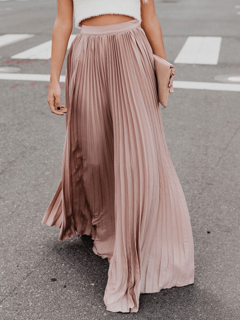 Boho Elastic Waist Pleated Skirts - Skirts - DYAVOR®