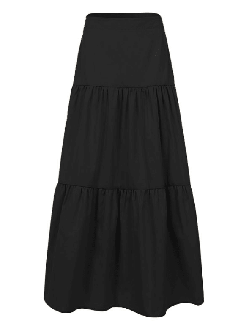 Women'S Casual Loose Simple Skirts with Side Zipper - Skirts - DYAVOR®