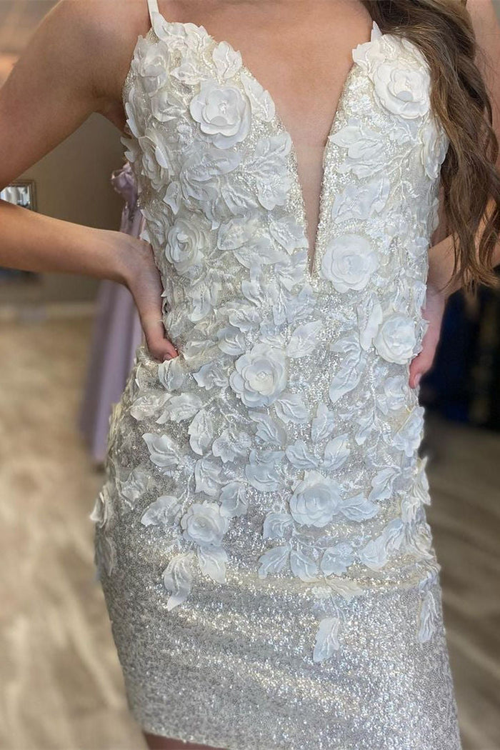 Francesca |Bodycon Backless Sequins Homecoming Dress - Homecoming Dress - DYAVOR®
