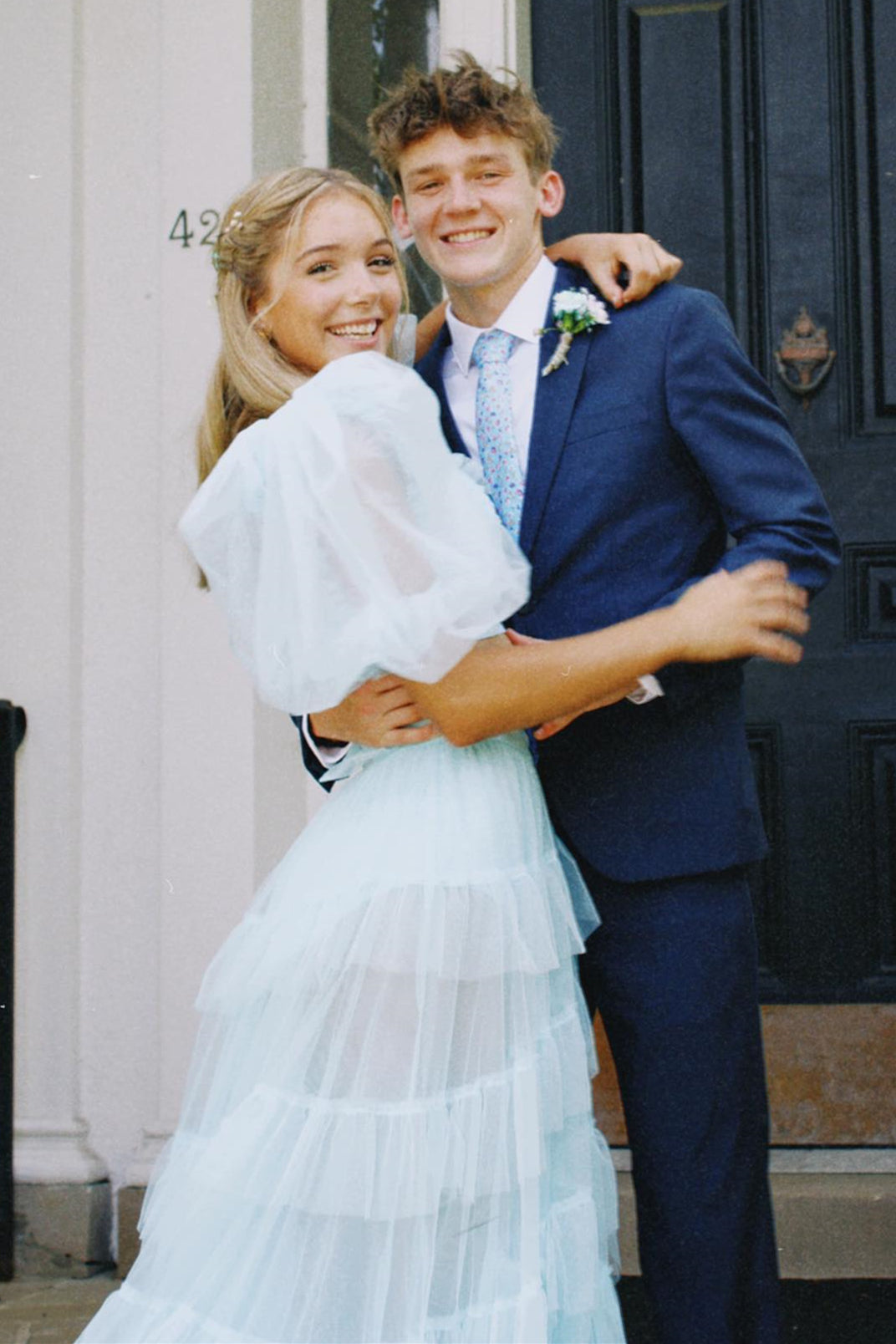 Rosalina |A Line Tow-Piece Tulle Prom Dress with Slit - Prom Dress - DYAVOR®