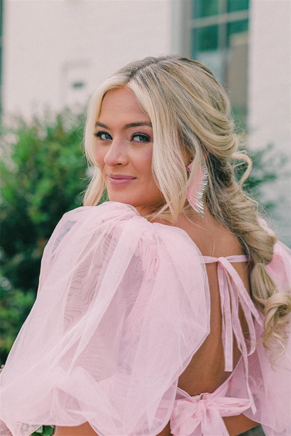 Rosalina |A Line Tow-Piece Tulle Prom Dress with Slit - Prom Dress - DYAVOR®