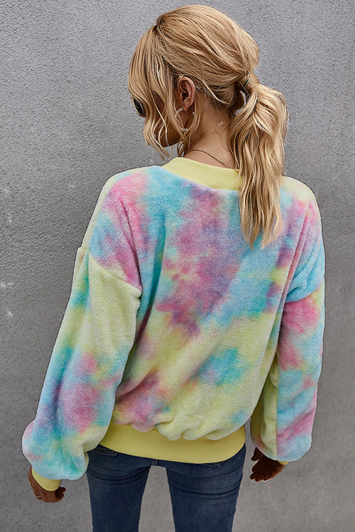 Ready For Fall Tie-Dye Fluffy Jacket - 4 Colors - Top - DYAVOR®