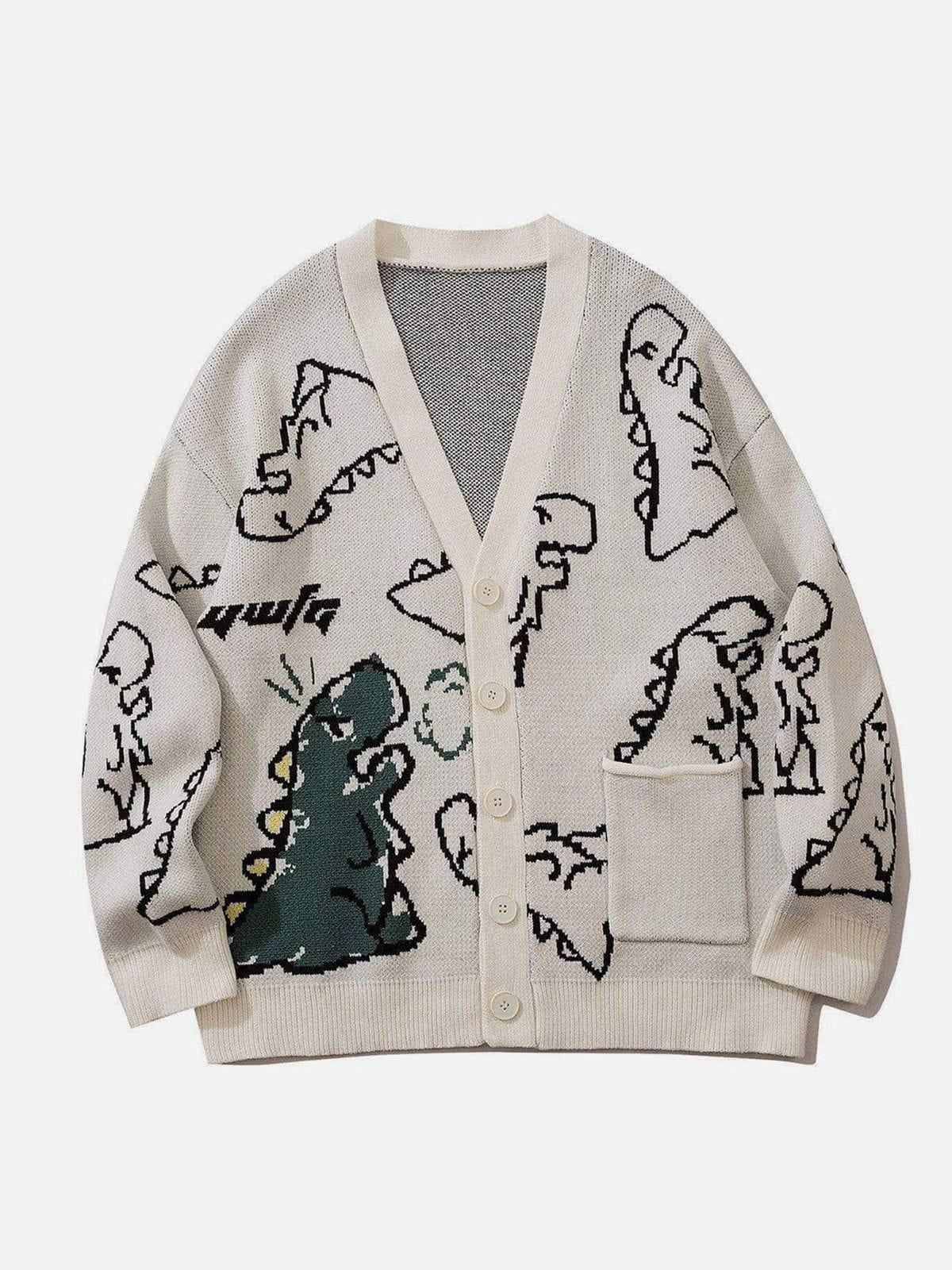 Yente - Cardigan with dino print - 07/112024 2 - DYAVOR®