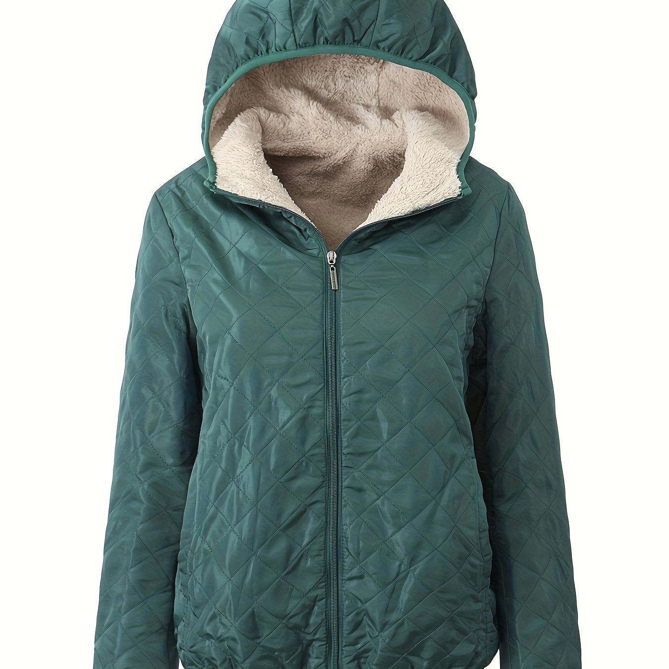 Emma | Quilted zippered jacket with hood - 07/112024 1 - DYAVOR®