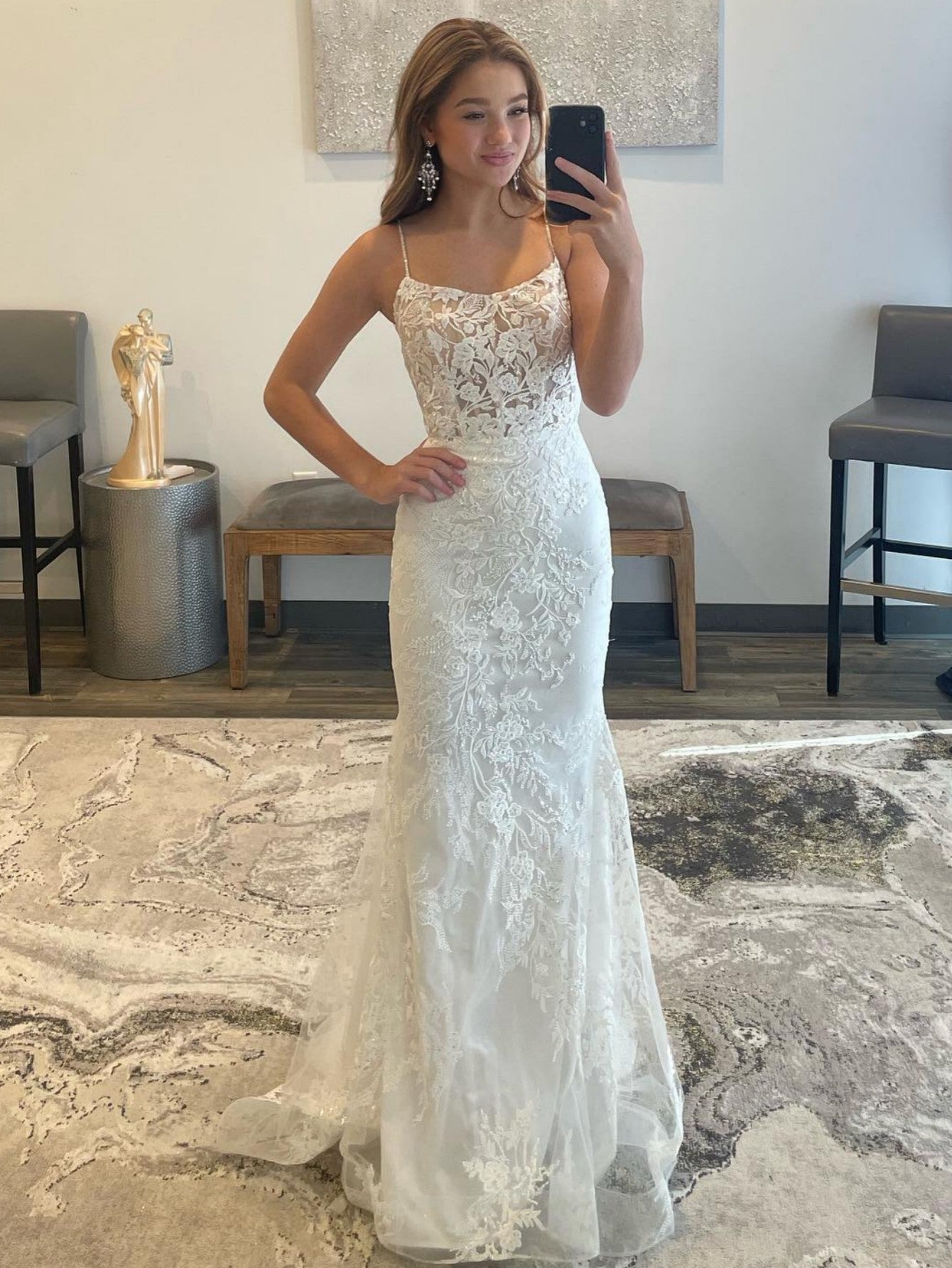 Billie | White Mermaid Prom Dress Long Evening Dress - Prom Dress - DYAVOR®