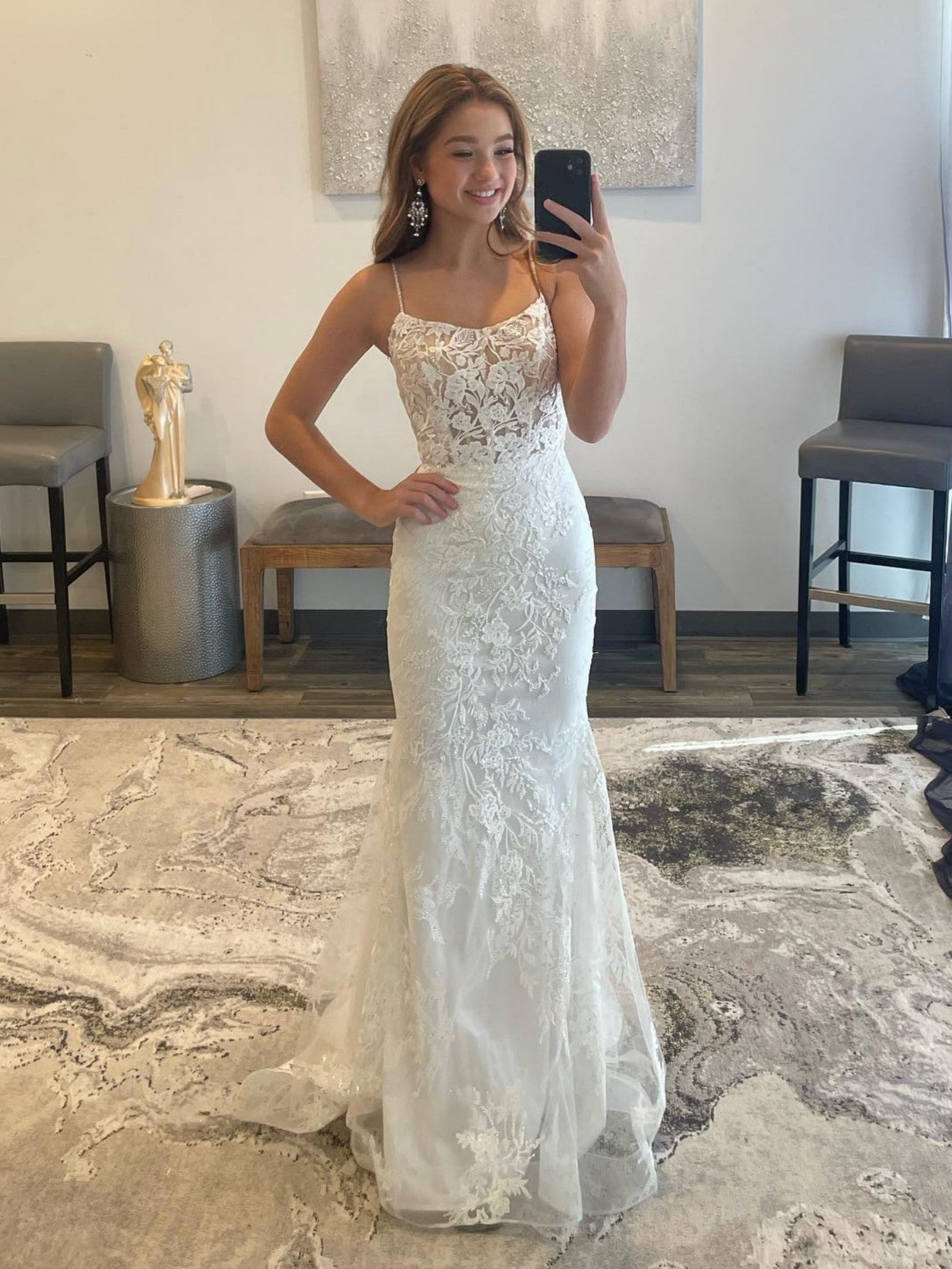 Billie | White Mermaid Prom Dress Long Evening Dress - Prom Dress - DYAVOR®