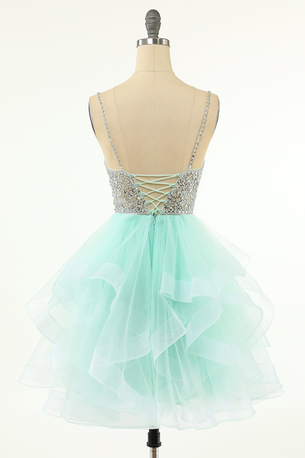 Amelia |A Line V Neck Tulle Homecoming Dress - Homecoming Dress - DYAVOR®