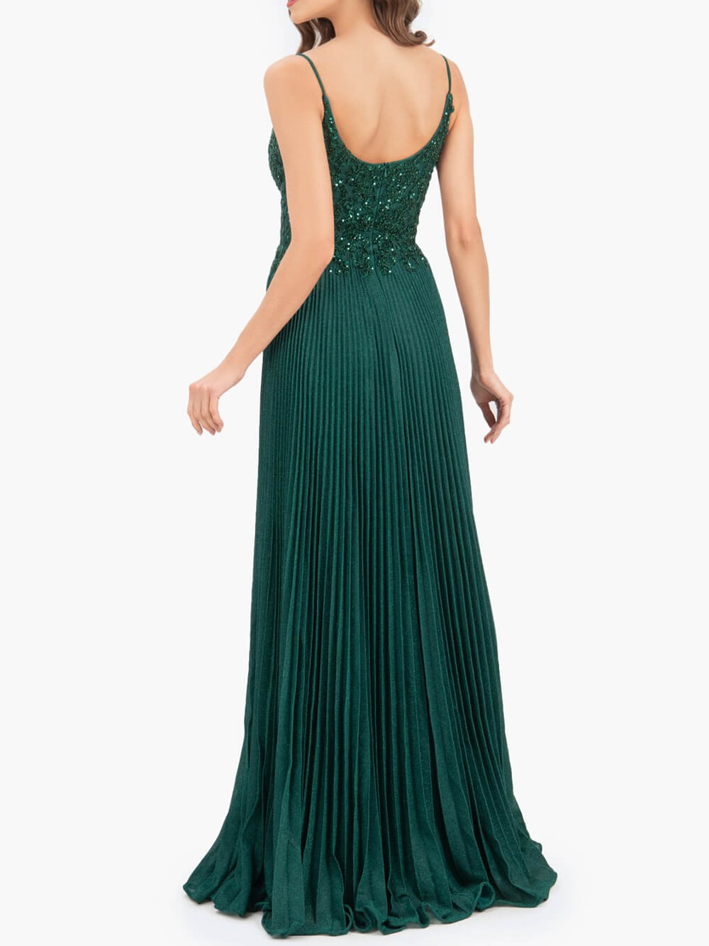 Elizabeth Rose Pink | A-line Floor Length Glitter Jersey Prom Dress with Appliques and Sequins - Prom Dresses - DYAVOR®