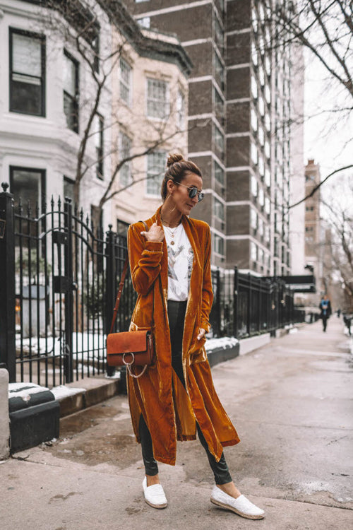 Live In Joy Velvet Long Sleeve Coat - 7 Colors - Top - DYAVOR®