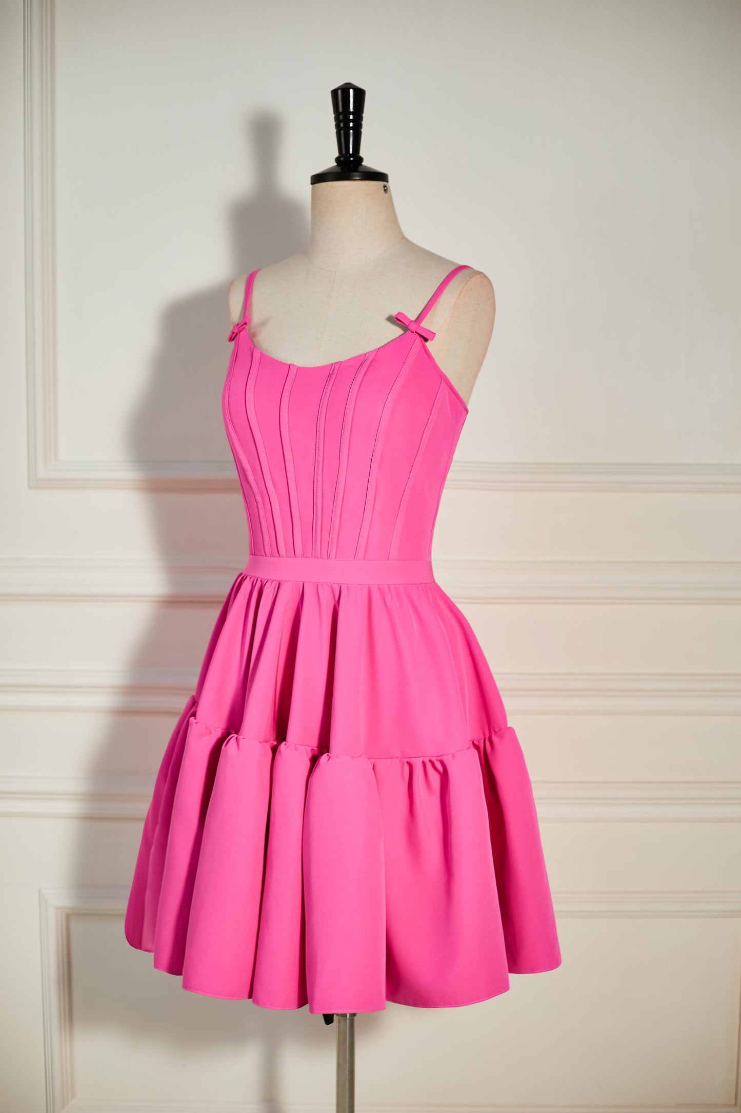 Mabel |A-line Ruffled Lace-Up Homecoming Dress - Homecoming Dress - DYAVOR®