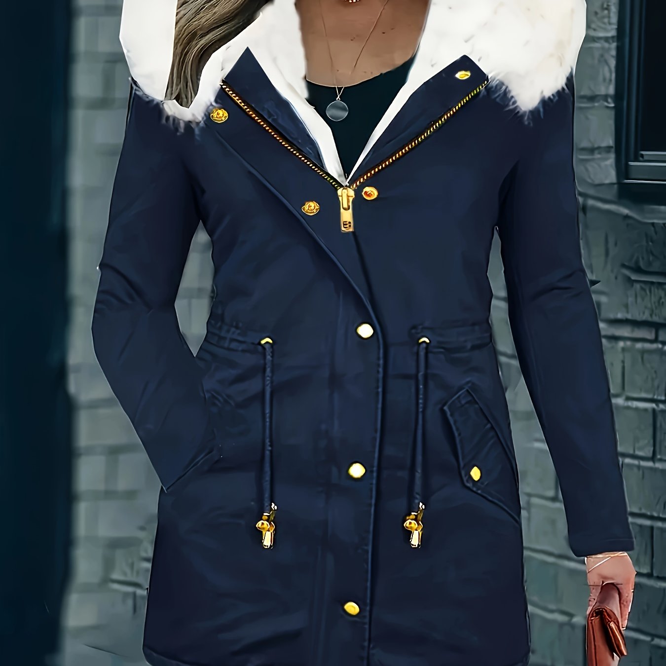 Lotte | Casual jacket with hood and faux fur - 07/112024 1 - DYAVOR®