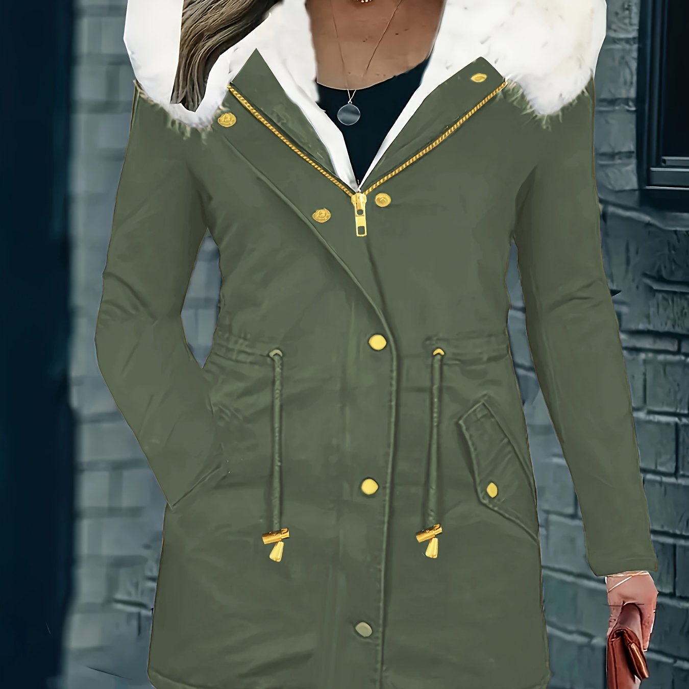 Lotte | Casual jacket with hood and faux fur - 07/112024 1 - DYAVOR®