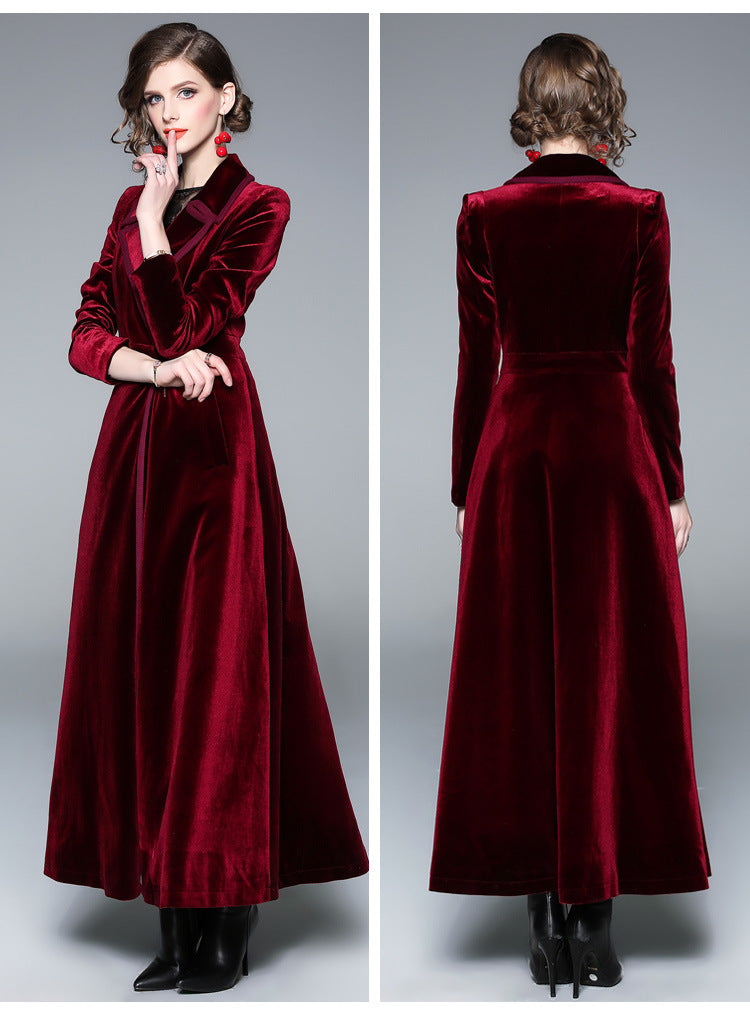Velvet Long Coat - coats - DYAVOR®
