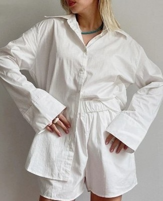 Elegant Cotton Two-piece Set | Casual Short Sleeve Outfit for Women - 11/162024 1 - DYAVOR®
