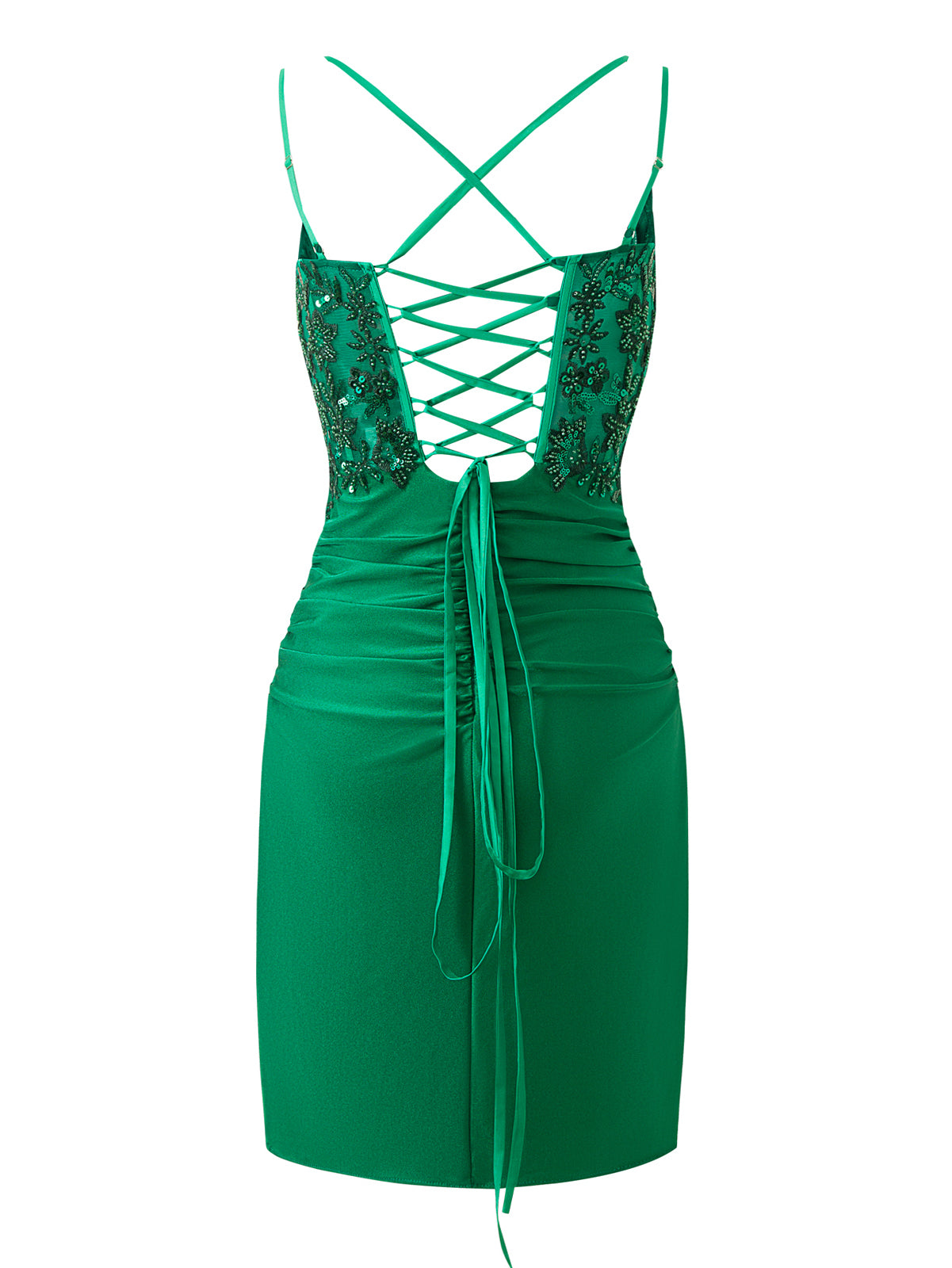Avery Royal Blue | Sheath Short Spaghetti Strap Jersey Homecoming Dress - Cocktail Dress - DYAVOR®