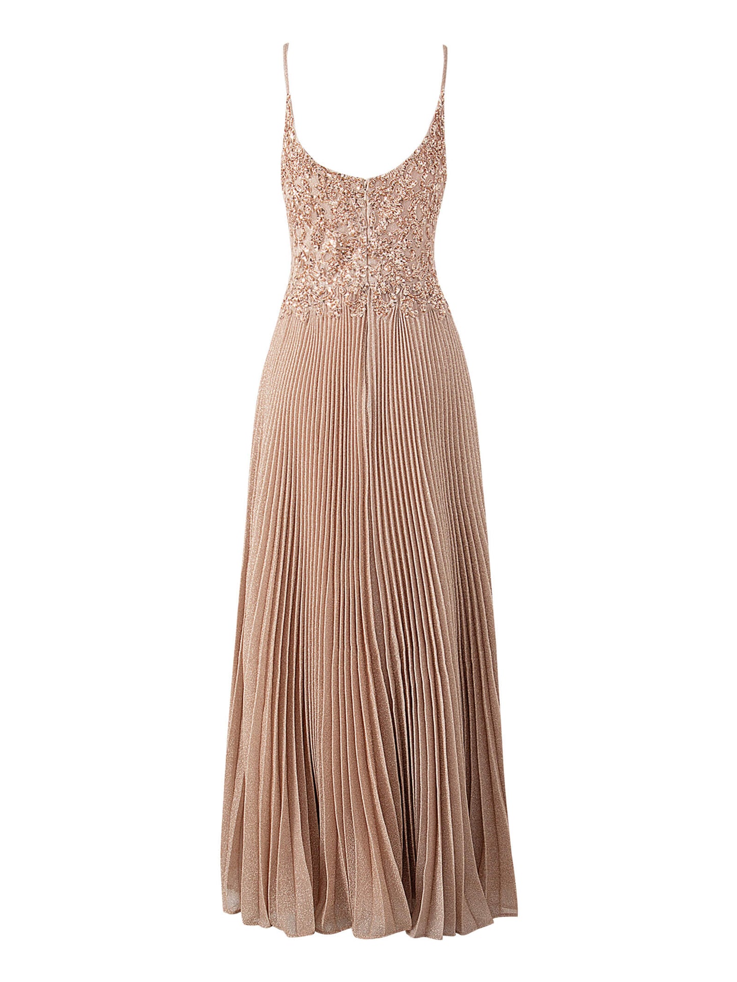 Elizabeth Rose Pink | A-line Floor Length Glitter Jersey Prom Dress with Appliques and Sequins - Prom Dresses - DYAVOR®