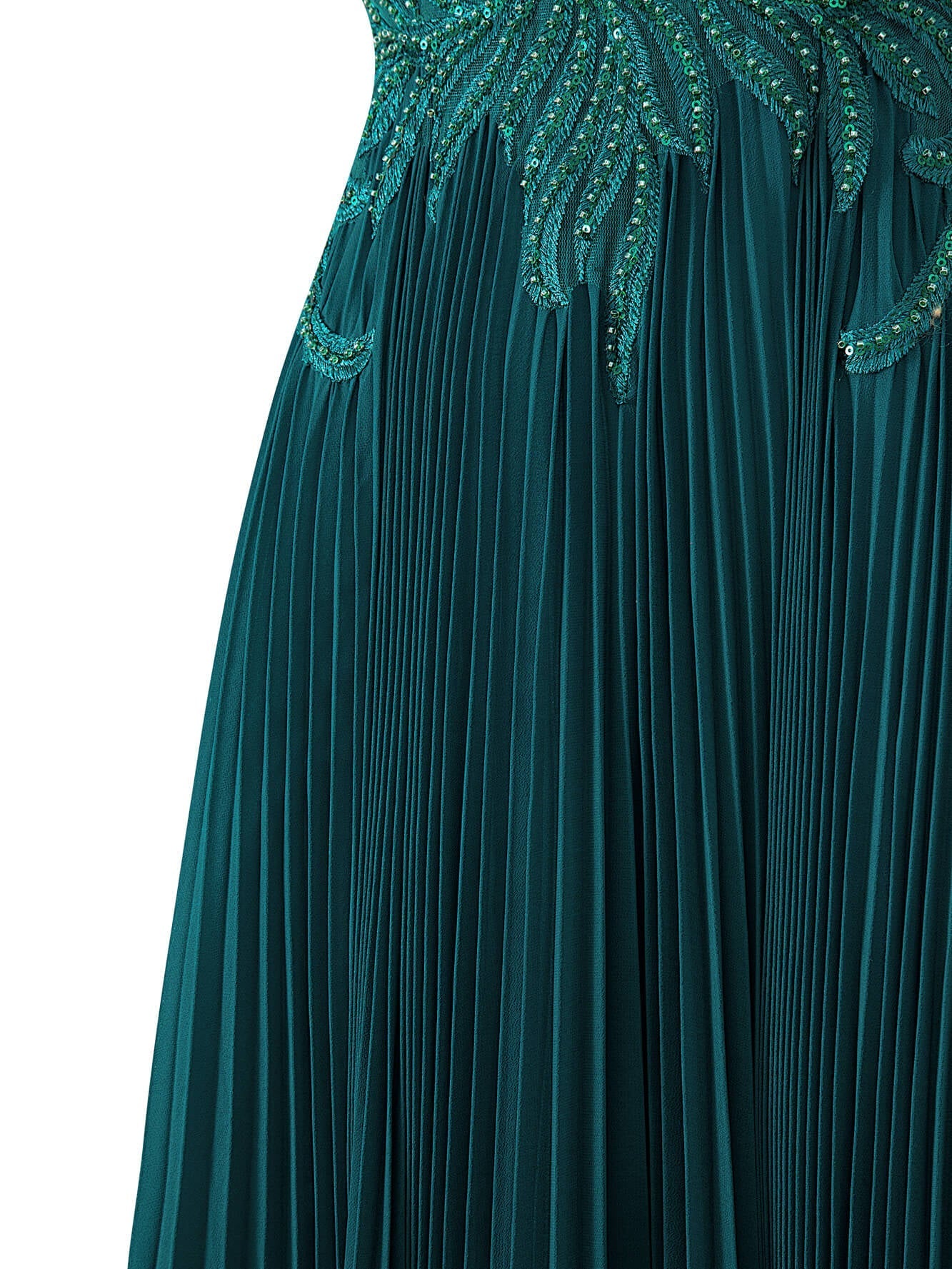 Abigail Dark Green | A-line V-neck Chiffon Prom Dress - Prom Dresses - DYAVOR®