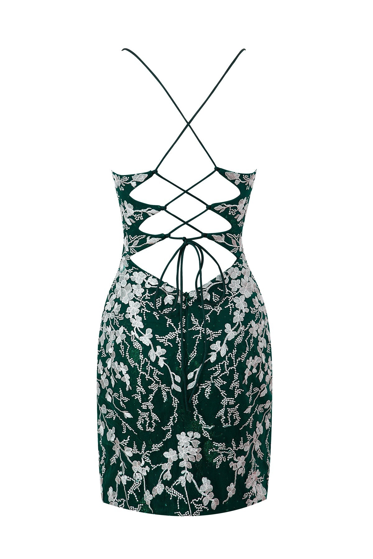 Savannah | Sheath Short Spaghetti Straps Lace Homecoming Dress - Cocktail Dress - DYAVOR®