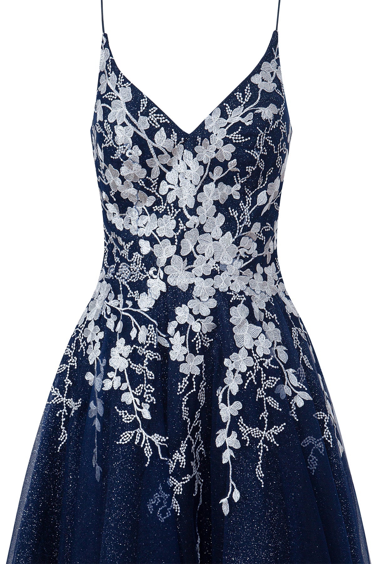 Bella | Aline Short Glitter Tulle Homecoming Dress with Appliques - Cocktail Dress - DYAVOR®