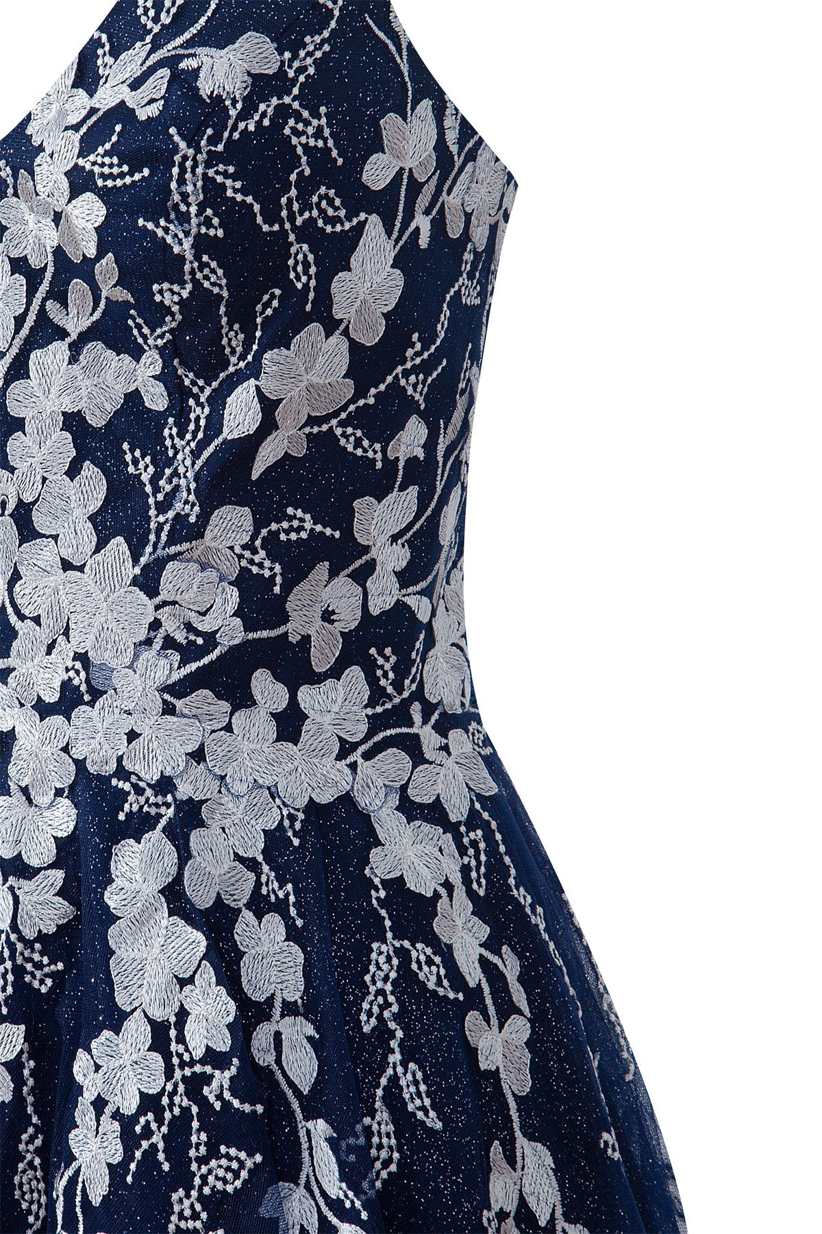 Bella | Aline Short Glitter Tulle Homecoming Dress with Appliques - Cocktail Dress - DYAVOR®