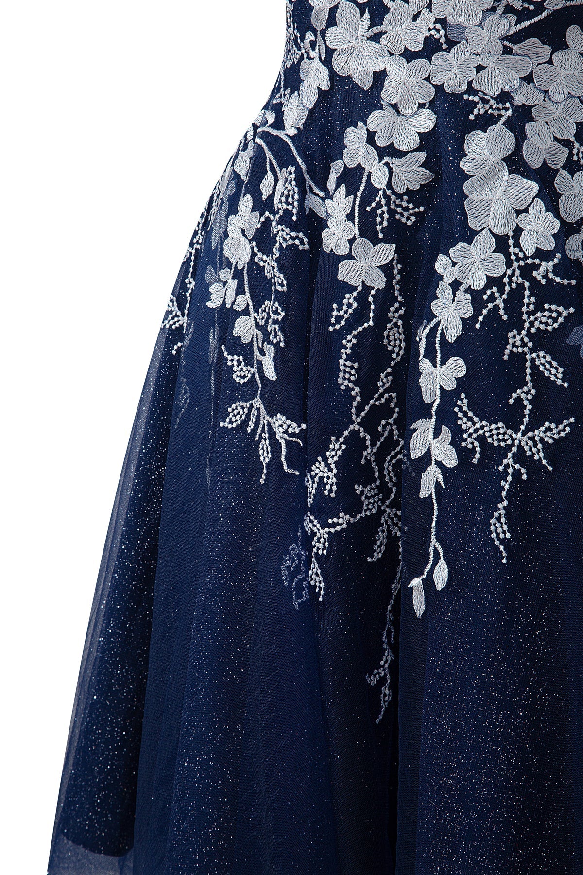 Bella | Aline Short Glitter Tulle Homecoming Dress with Appliques - Cocktail Dress - DYAVOR®